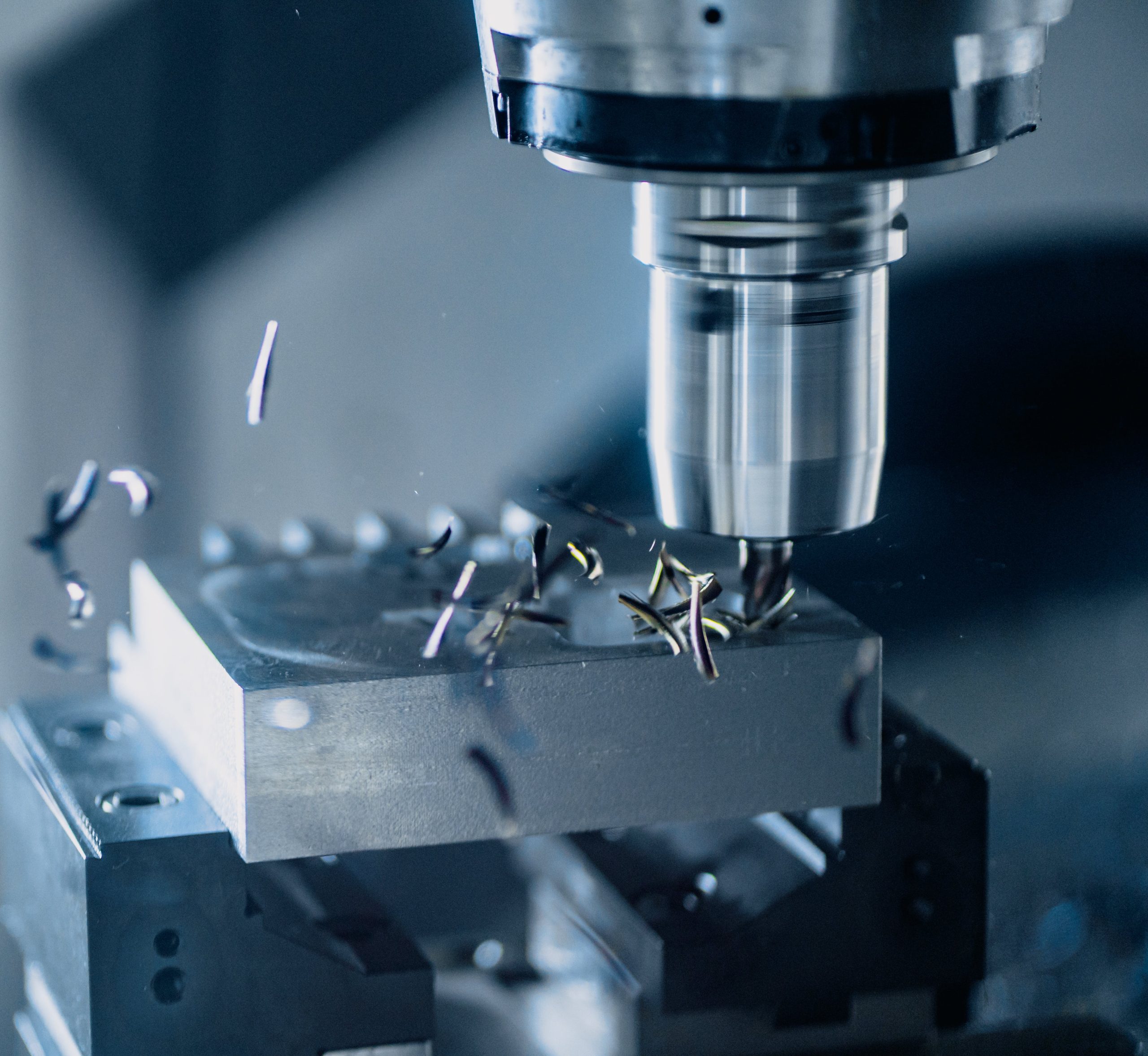 Cnc machining a block of aluminum